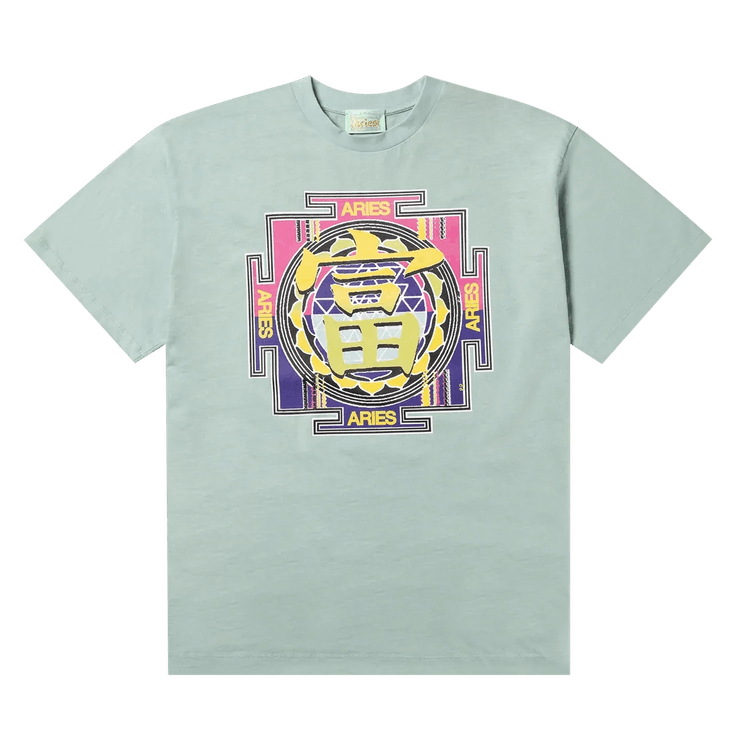Aries Gong Temple T-Shirt "Pale Mint"