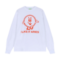 Aries I Like It Long-Sleeve T-Shirt "White"