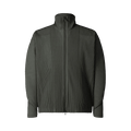 Homme Plissé Issey Miyake Pleated Zip Jacket "Coke Grey"