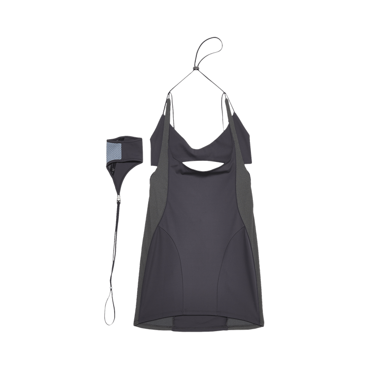 Hyein Seo Racer Mini Dress "Dark Grey"