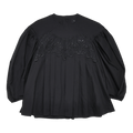 Simone Rocha Signature Sleeve Embroidered Shirt "Black"