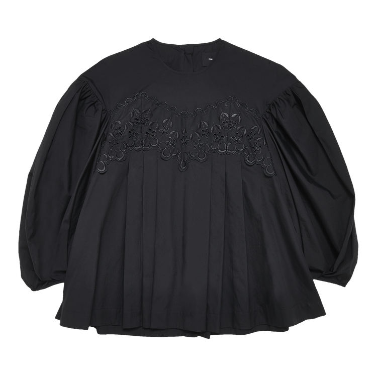 Simone Rocha Signature Sleeve Embroidered Shirt "Black"