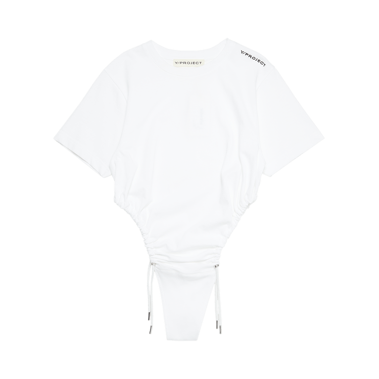 Y/Project Classic Ruched Body T-Shirt "White"