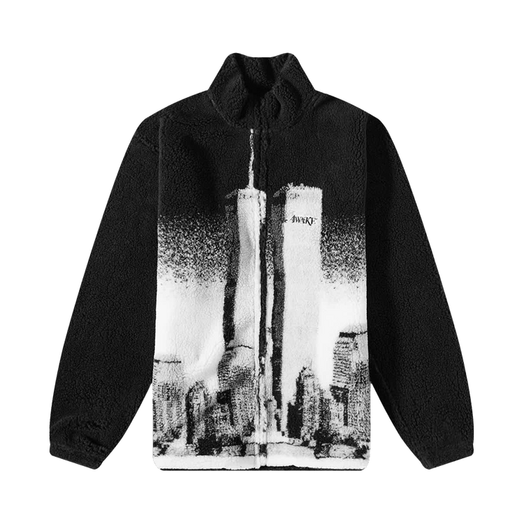 Awake NY Coast To Coast Zip Up Fleece "Black"