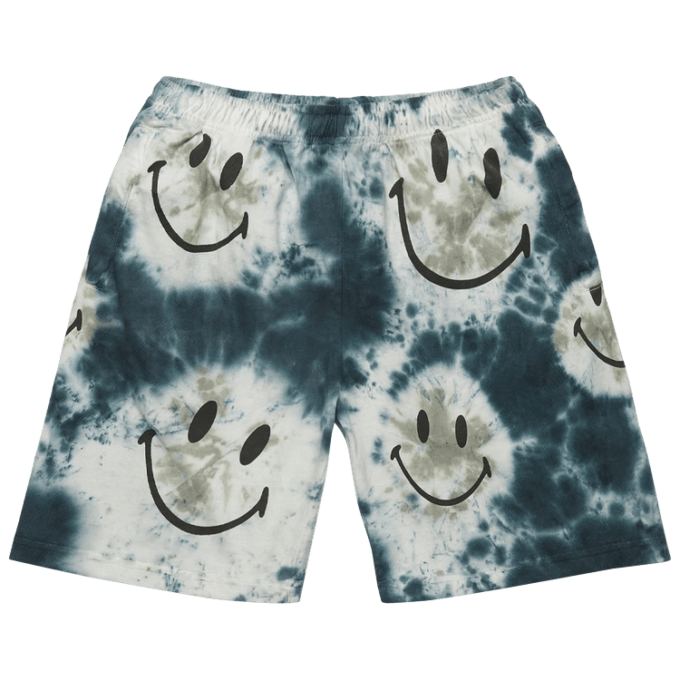 Market Smiley Shibori Dye Shorts "Black"
