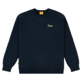 Dime Wave Cable Knit Sweater "Navy"