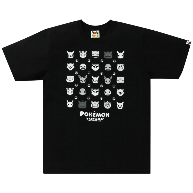 BAPE Baby Milo x Pokemon Monotone Tee #4 "Black"