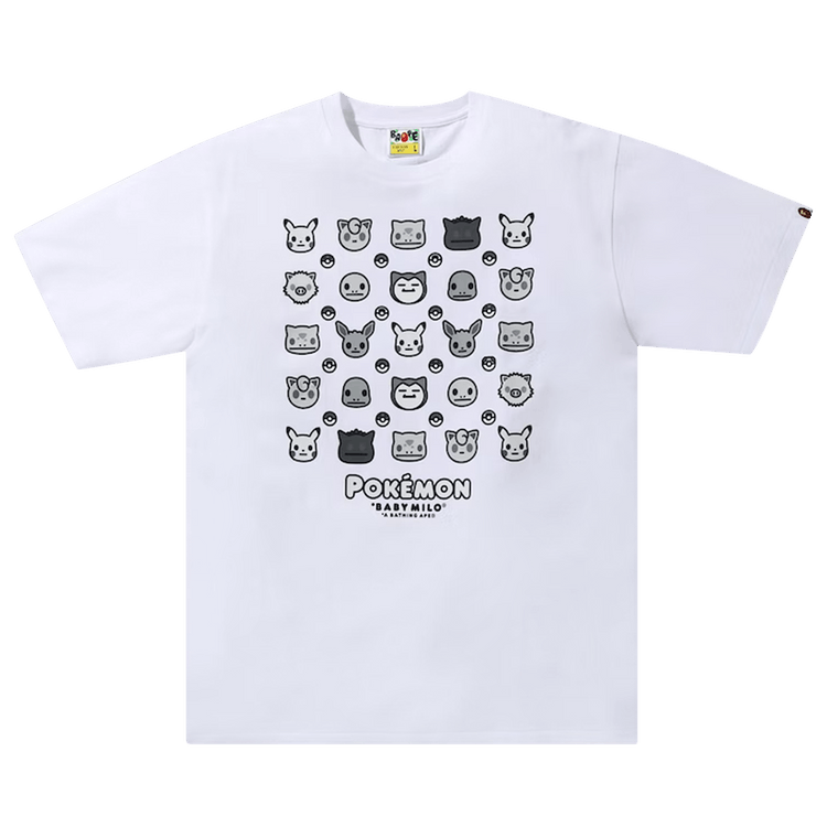 BAPE Baby Milo x Pokemon Monotone Tee #4 "White"