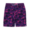 BAPE Color Camo Sweatshorts "Purple"