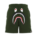 BAPE Shark Sweat Shorts "Olivedrab"