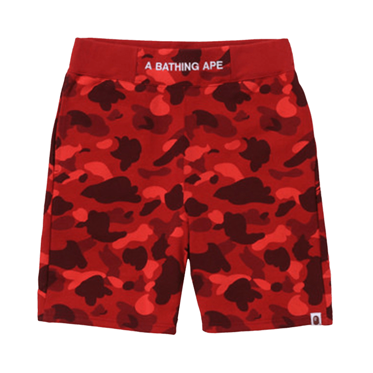 BAPE Color Camo Sweatshorts "Red"