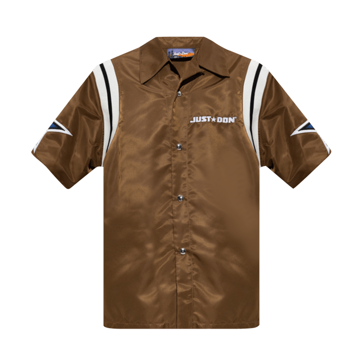 Just Don Out Of This World Button Up Shirt "Brown"