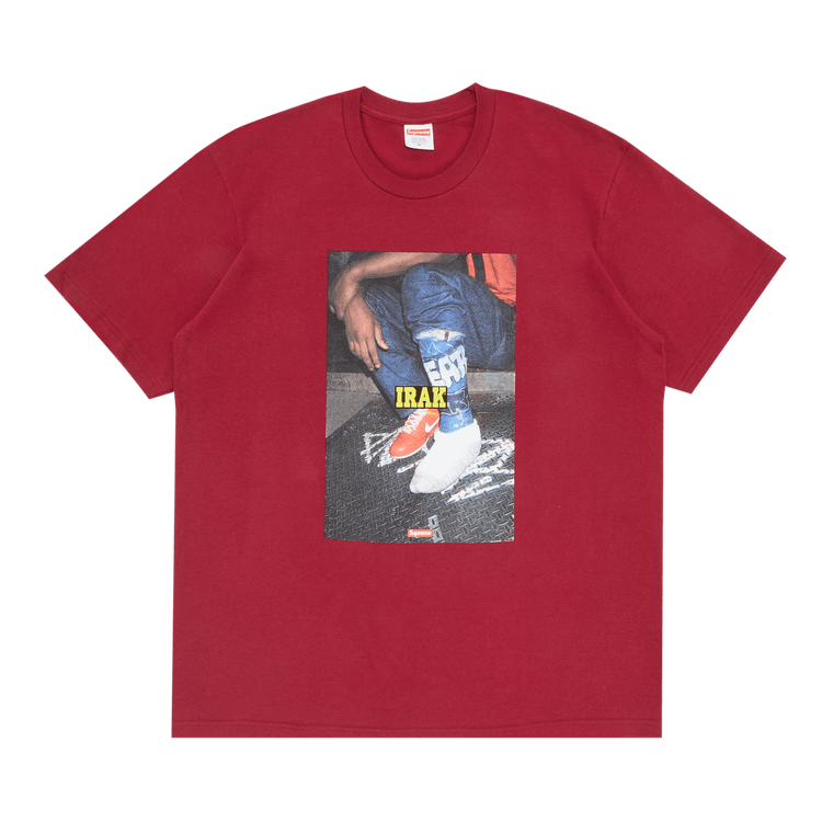 Supreme x IRAK Cast Tee "Cardinal"