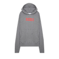 Off-White Slogan Print Hoodie "Grey"