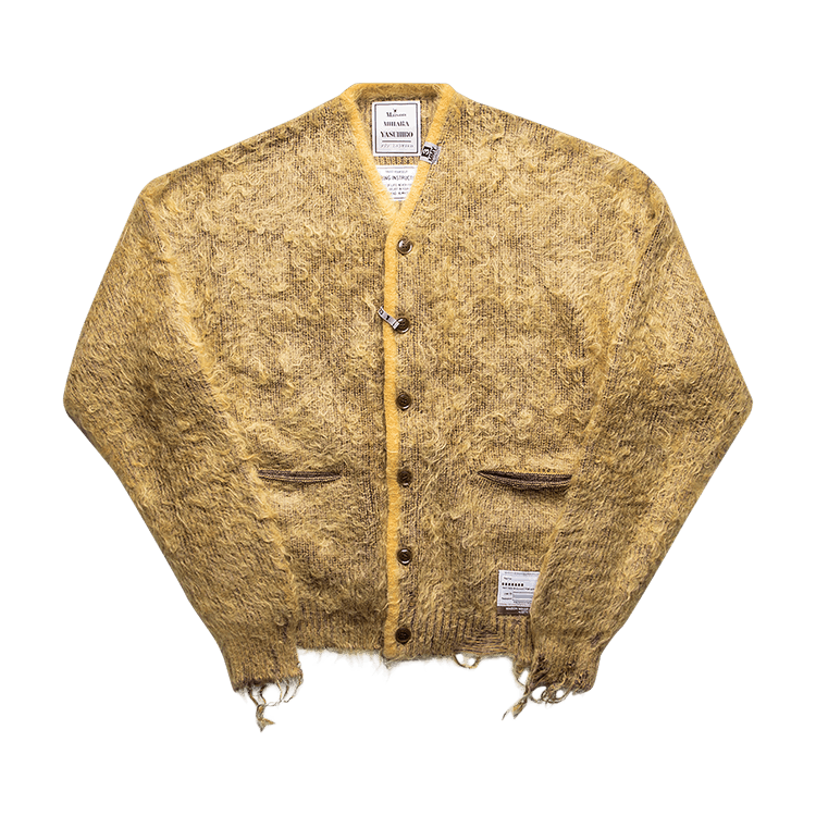 Maison Mihara Yasuhiro Brushed Knit Cardigan "Yellow"