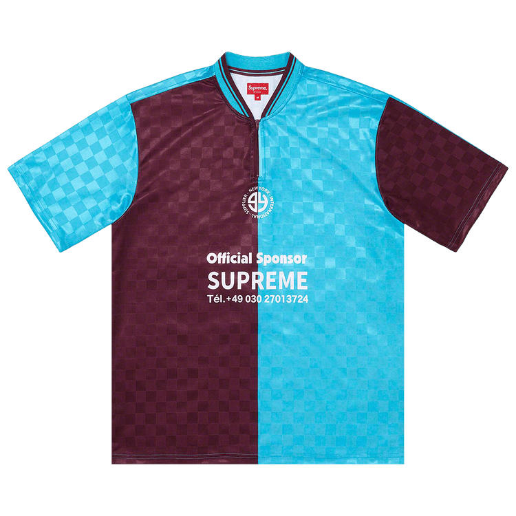 Supreme Split Soccer Jersey "Burgundy"