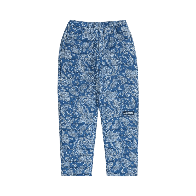 Supreme Micro Down Pant "Blue Paisley"