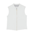 Vintage Helmut Lang Bonded Jersey Bondage Bomber Vest With Harness Straps "White"