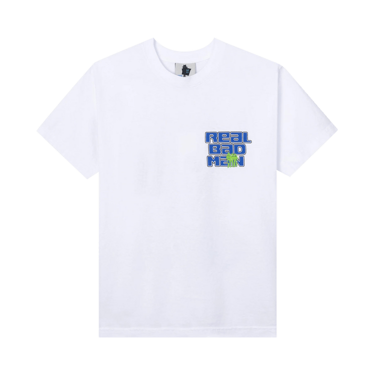 Real Bad Man Warning Tee "White"