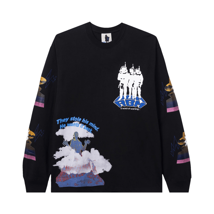 Real Bad Man Hardcore Sci Fi Long-Sleeve Tee "Black"