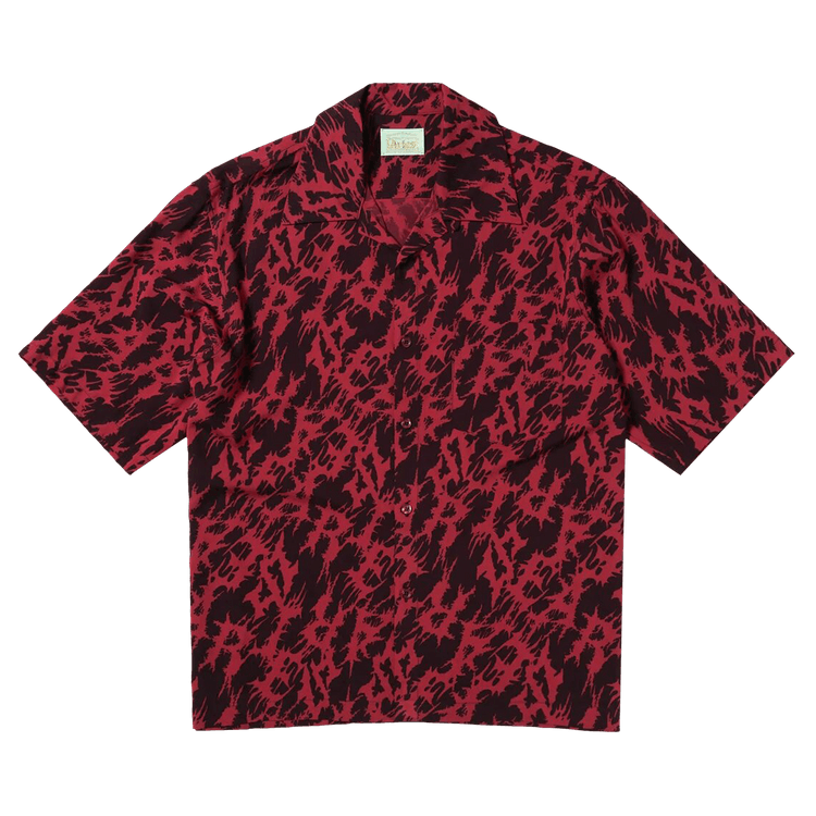 Aries Metal Hawaiian Shirt "Burgundy"