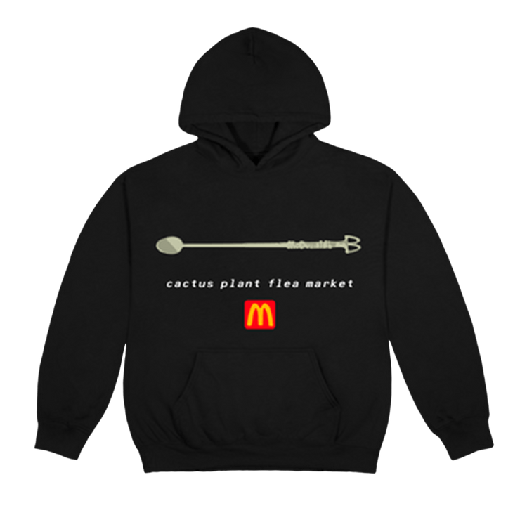 Cactus Plant Flea Market x McDonald's Coffee Stirrer Hoodie 'Black'