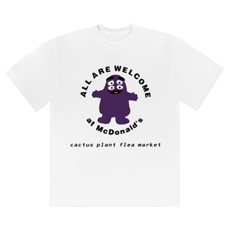 Cactus Plant Flea Market x McDonald"s Grimace Tee "White'