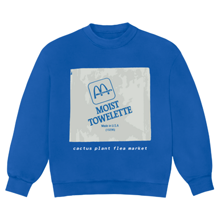 Cactus Plant Flea Market x McDonald's Moist Towelette Crewneck 'Patient'