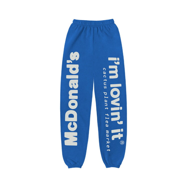 Cactus Plant Flea Market x McDonald's Drive-Thru Blue Sweatpants 'Patient'