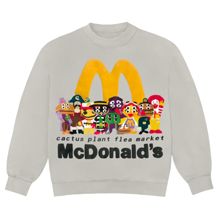 Cactus Plant Flea Market x McDonald"s Cactus Buddy! And Friends Crewneck "Cement'