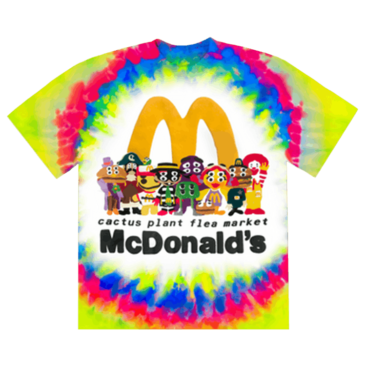 Cactus Plant Flea Market x McDonald"s Cactus Buddy! And Friends Tee "Custom Tie-Dye'