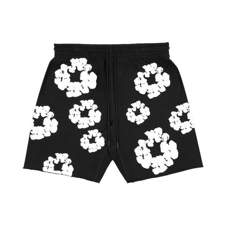 READYMADE x Denim Tears Cotton Wreath Sweatshorts "Black/White"