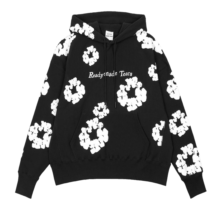 READYMADE x Denim Tears Cotton Wreath Hoodie "Black/White"