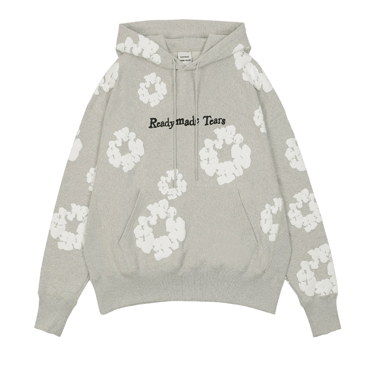 READYMADE x Denim Tears Cotton Wreath Hoodie "Gray/White"