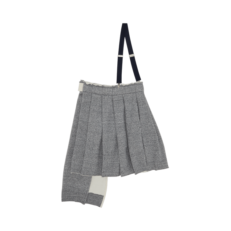 Yohji Yamamoto R-1 One Shoulder Pleated Skirt "Grey"