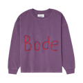 Bode Rickrack Namesake Crewneck "Purple"