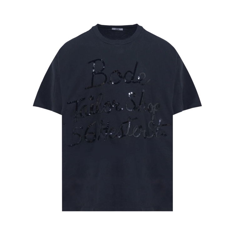 Bode Tailor Shop Tee "Black"
