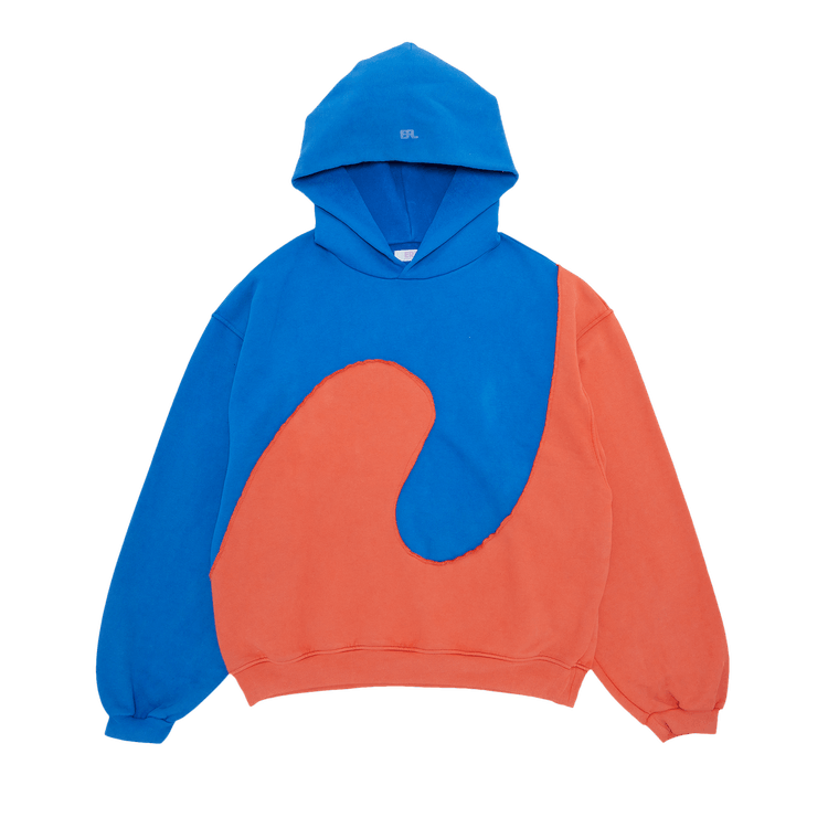 ERL Swirl Fleece Hoodie "Blue/Orange"