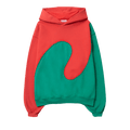 ERL Swirl Fleece Hoodie "Red/Green"