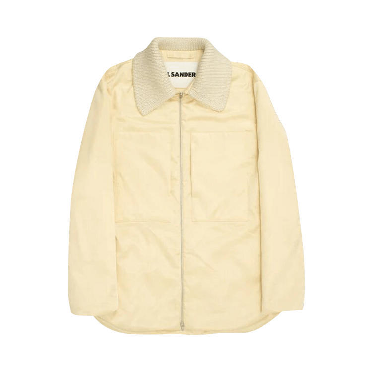 Jil Sander Techno Crinkled Satin Outer Jacket "Yellow/Sand"