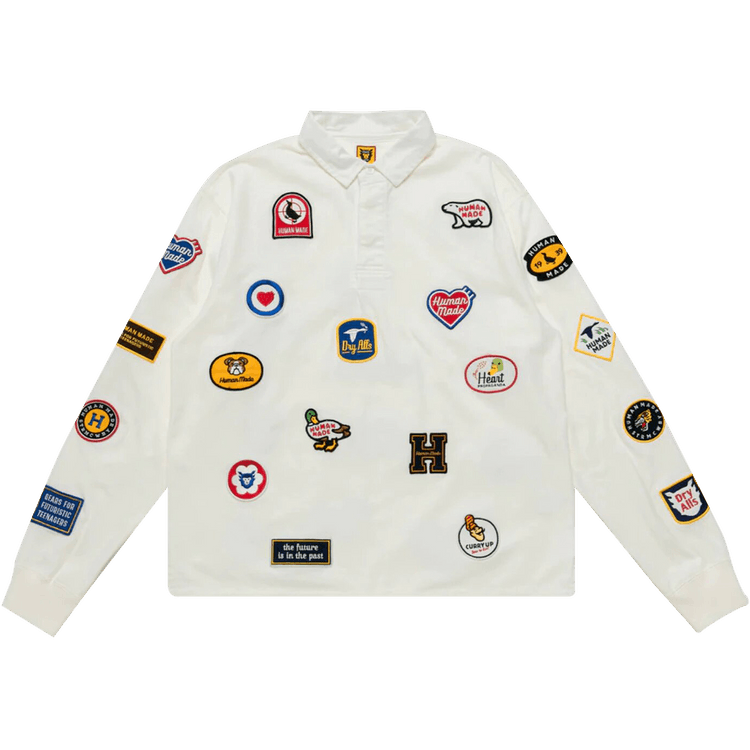 Human Made Patch Rugby Shirt "White"