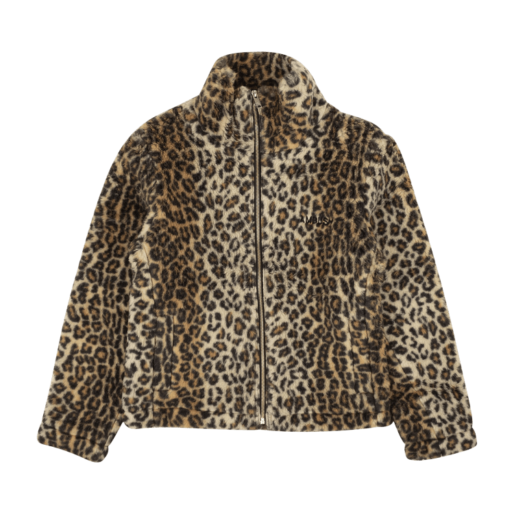 Ambush Leopard Fleece Jacket "Brown"