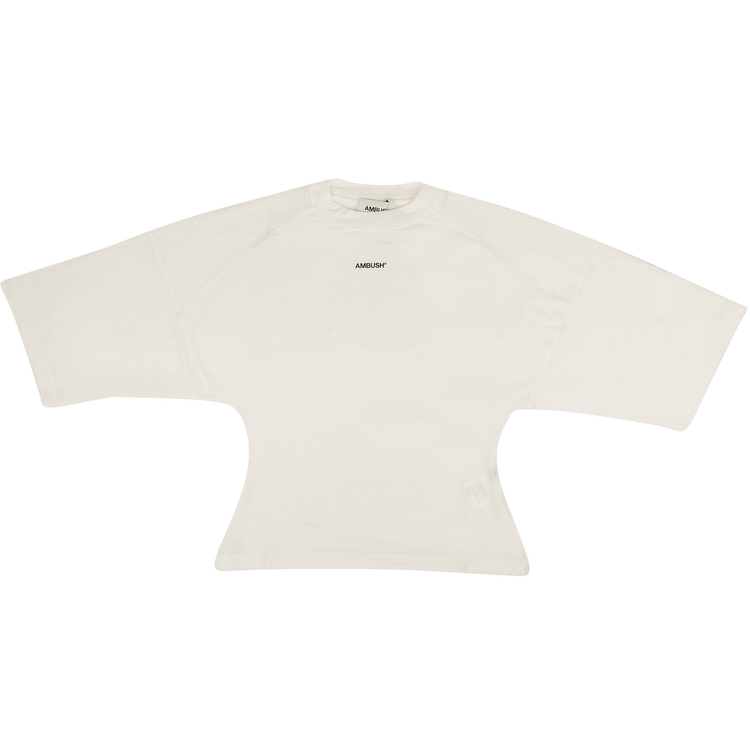 Ambush Box Cropped Short-Sleeve Logo T-Shirt "White"