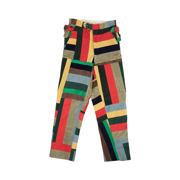 Bode Corduroy Patchwork Pants "Multicolor"