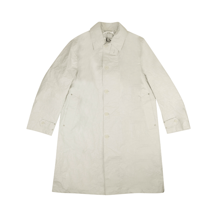 Helmut Lang Chalk Rain Mac Jacket "White"