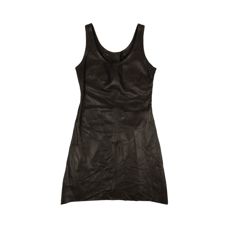 Helmut Lang Leather Tank Dress "Black"