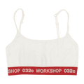 032C Logo Classic Bralette "White"