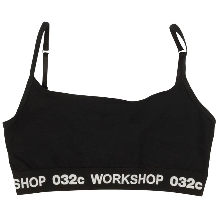 032C Logo Classic Bralette "Black"