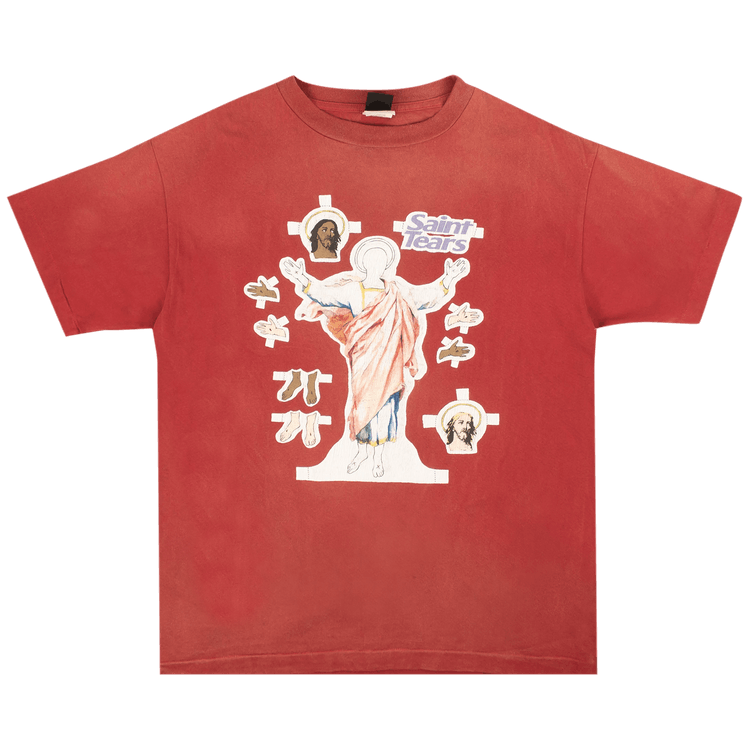 SAINT Mxxxxxx Denim Tears Yes Short-Sleeve T-Shirt "Red"