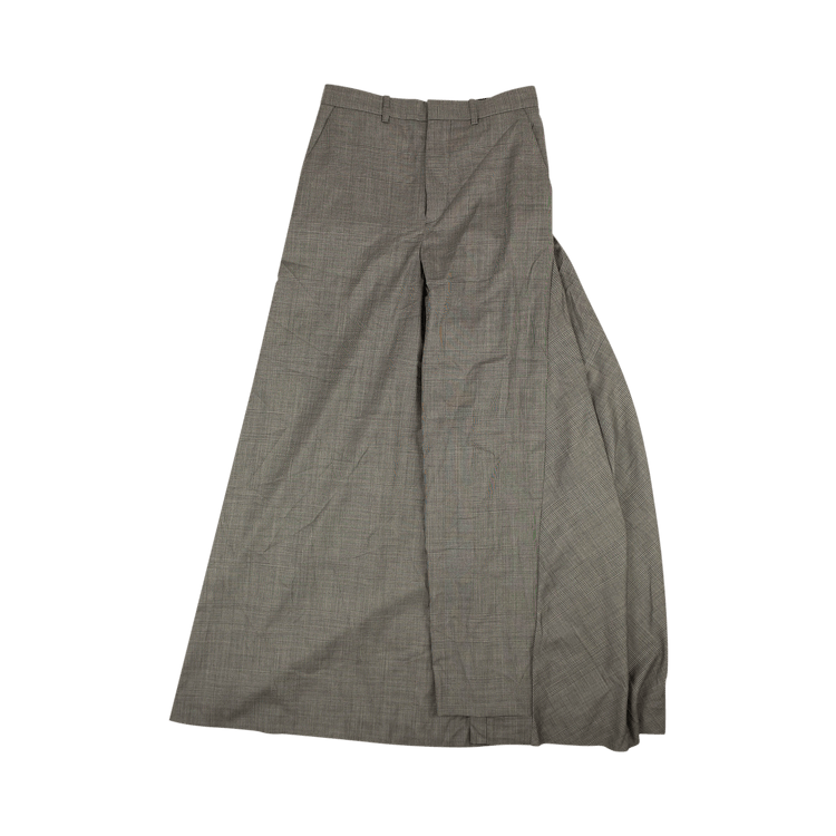 Y/Project Pleated Wool Pants Skirt "Grey"